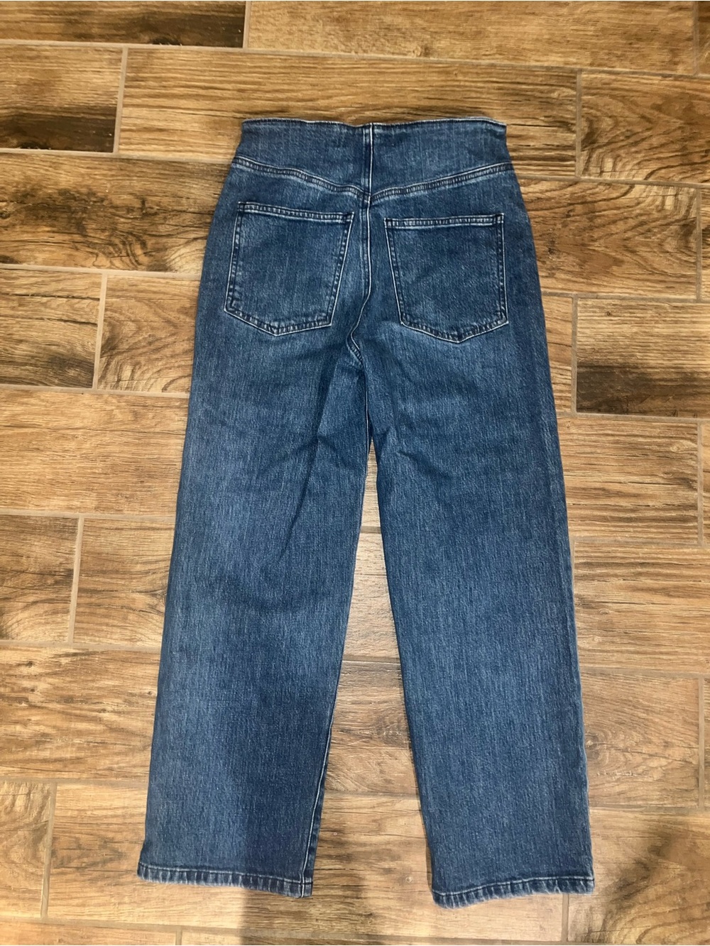 Veronica Beard Crosbie Crop Wide Crop High Rise Jeans - Picture 2 of 4